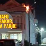 Detik-Detik kebakaran trafo PJU Saat Sahur di Bumikersanagara, Warga Sempat Panik