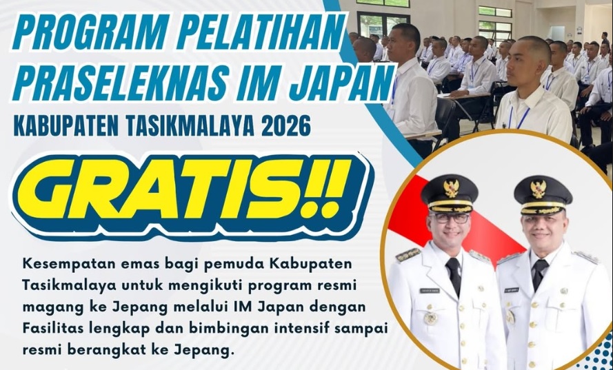 Magang Jepang 2026 Gratis Dibuka di Tasikmalaya, Kuota Terbatas!